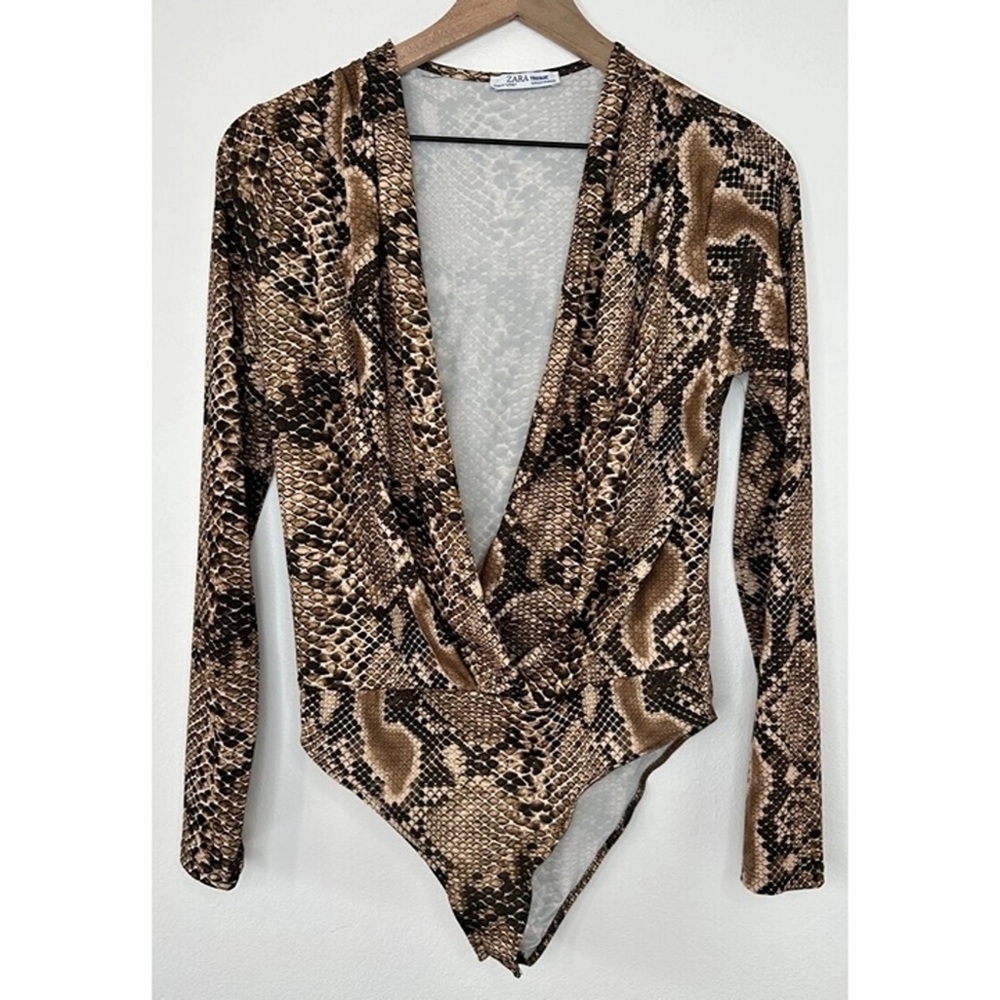 Snakeskin Print Bodysuit